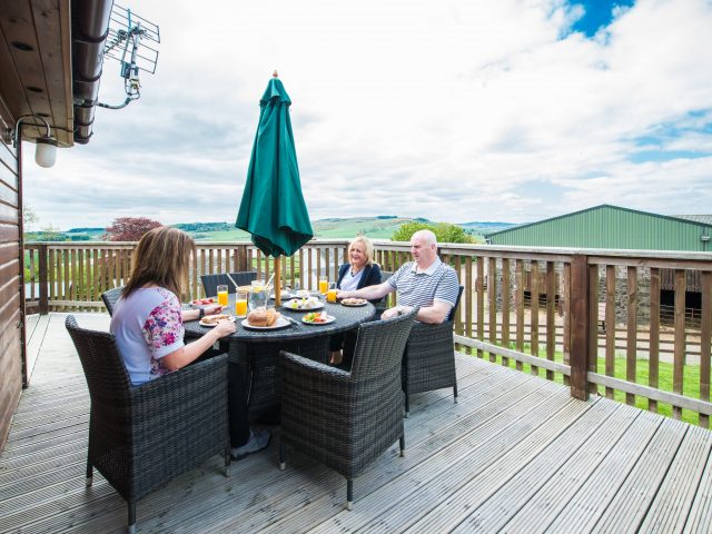 Skylark Decking Area with Garden Furniture