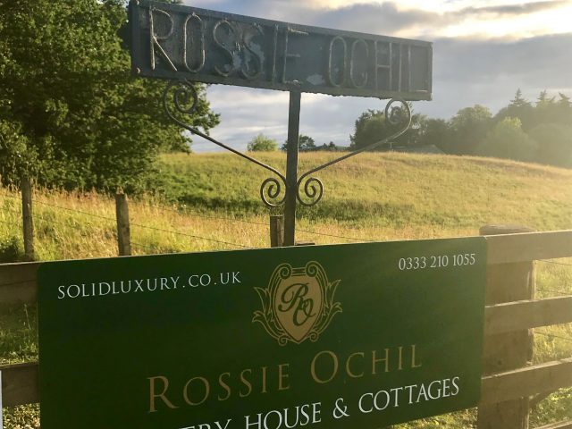 Rossie Ochil Estate Sign
