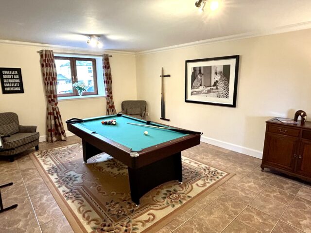 Keepers Lodge Games Room with Pool Table