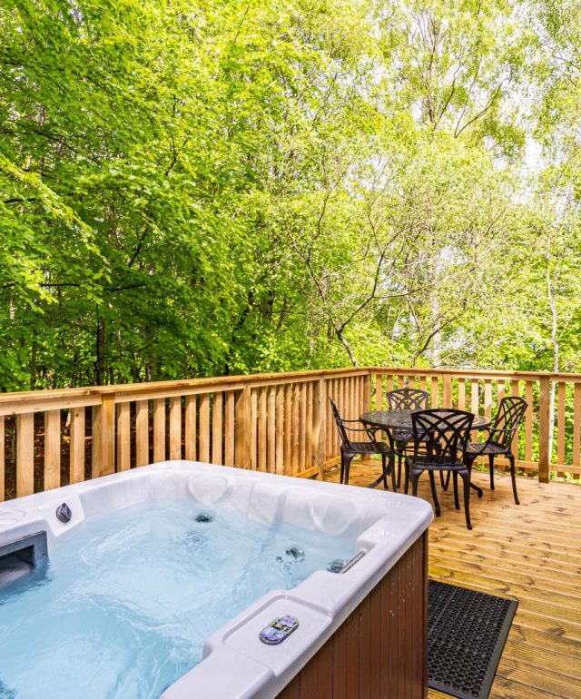 Fern Lodge 11 Enclosed Decking with Private Hot Tub