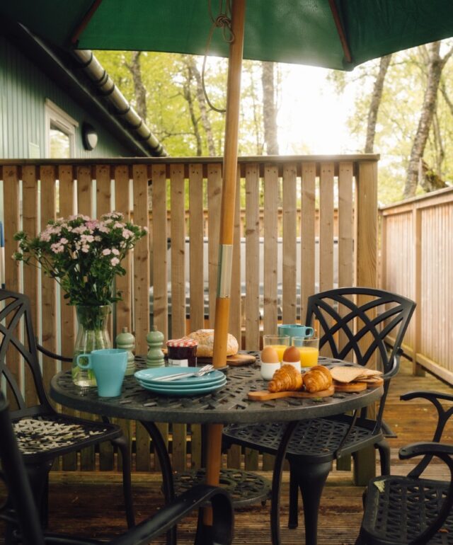 Gorse Lodge 9 Enclosed Decking Area