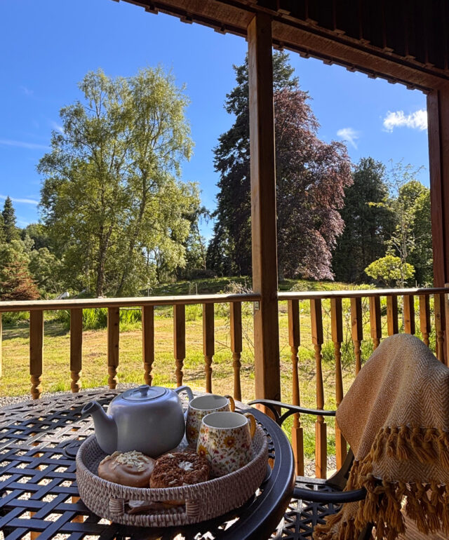 Enjoy afternoon tea with a view